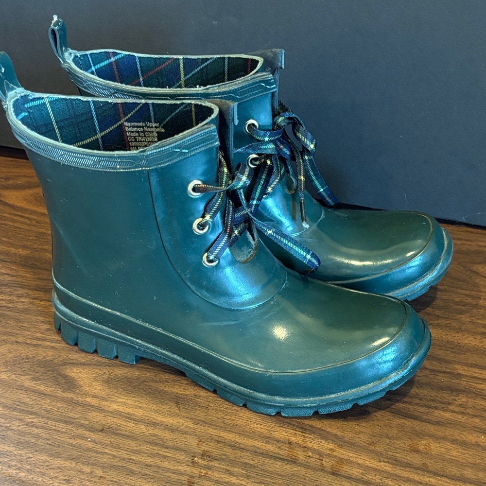Charter Club Dark Green Ankle Rain Boots